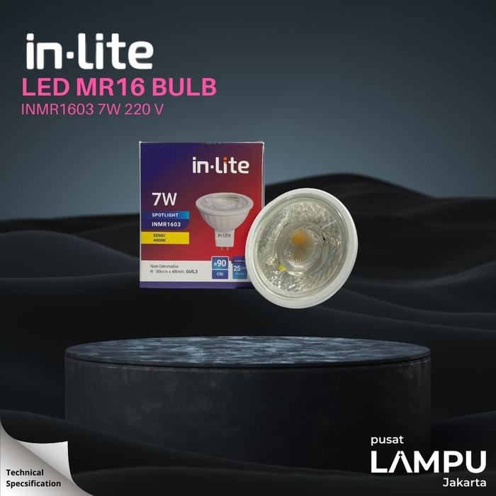 INLITE MR16 7watt 220volt led 7w 3000k 4000k 6500k