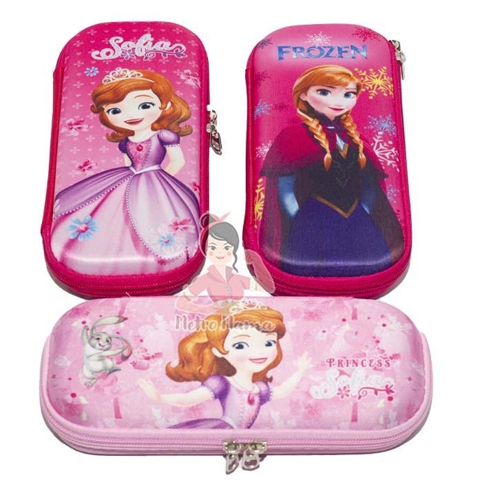 

New Kotak Tempat Pensil Anak Perempuan Princess Putri Sekolah PAUD TK SD