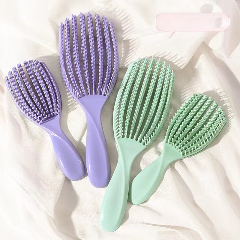 Detangling Hair Brush Octopus Hairbrush Pink Purple Massage Curly Hair Brush Wet Hair Comb Detanglin