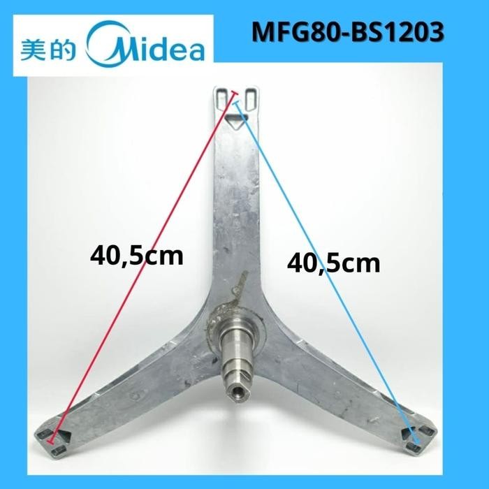 Segitiga Mesin Cuci Front Loading Midea Mfg80-Bs1203