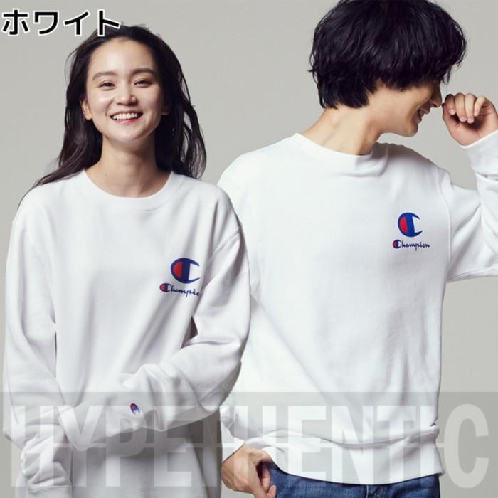 ORIGINAL Champion shirt C Script Crewneck White / er Putih READY STOCK