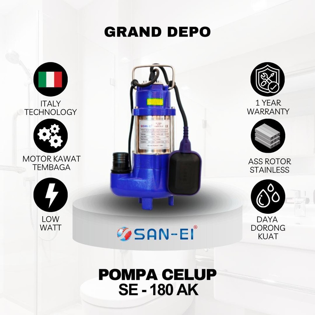 San Ei Pompa Air Celup SE 180AK / Pompa Air Celup San Ei