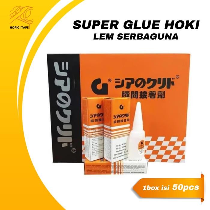 1 Box 50 PCS Lem G Lem Korea Cair Super Kuat Serbaguna Lem Power Glue Super Perekat Plastik Kayu