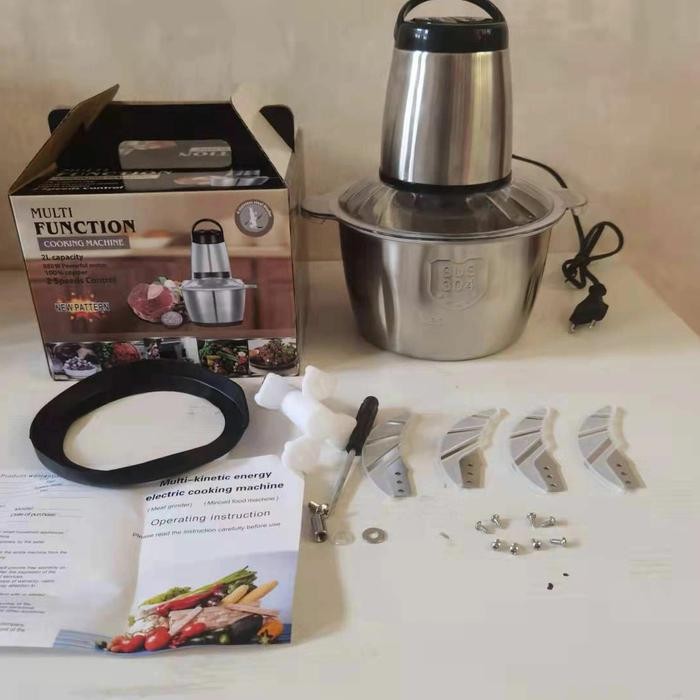 BLENDER DAGING STAINLESS STEEL CHOPPER PENGGILING DAGING STAINLESS