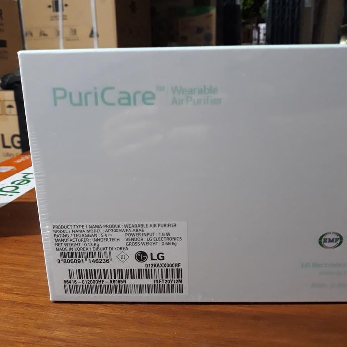 LG AP300AWFA Wearable Air Purifier Puricare Masker LG