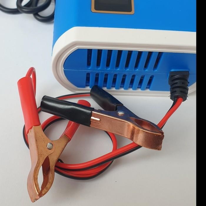 (Best) Cas Aki 6A 12V Mobil Motor Charger Aki Carger Aki Alat Cas 6A UPGRADE