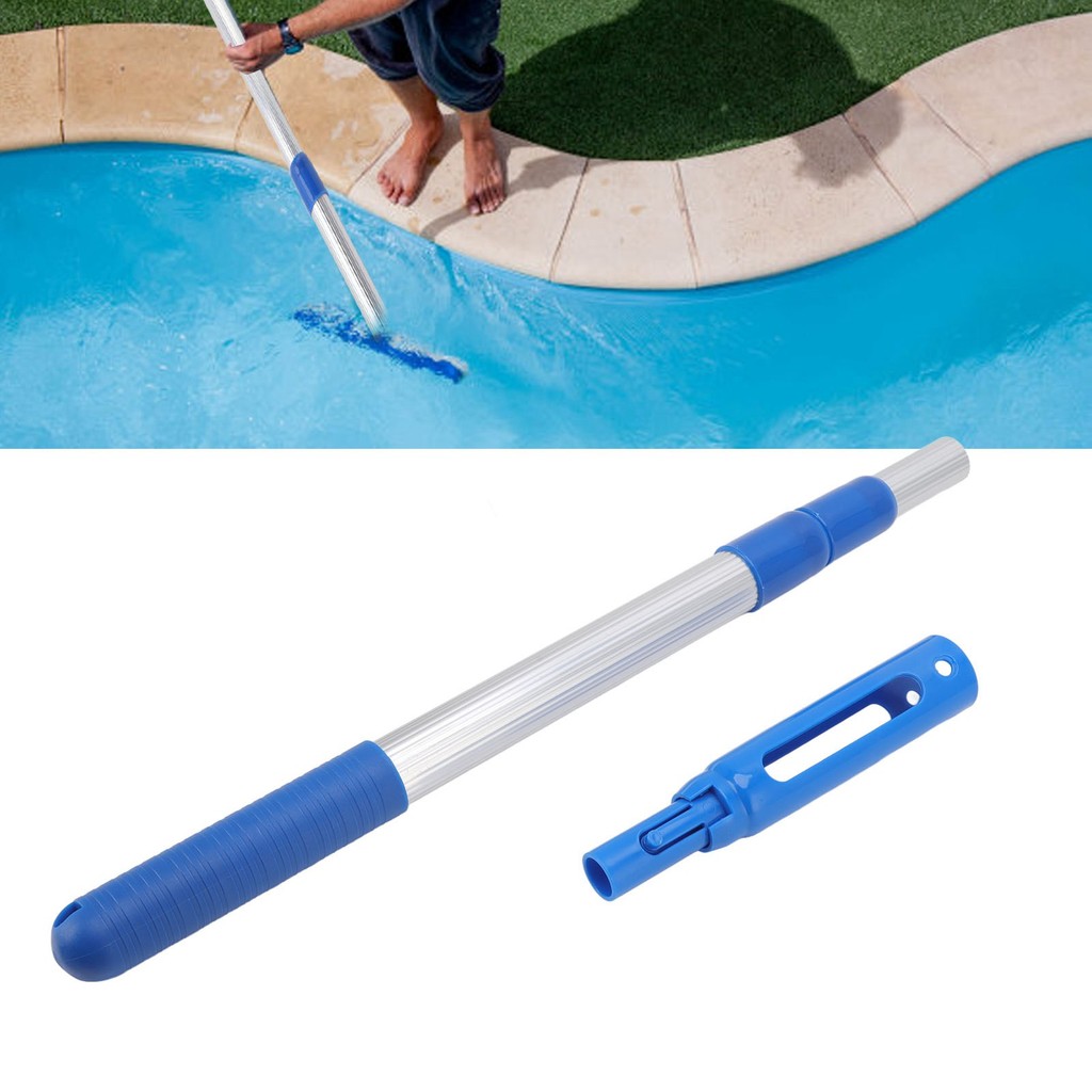TERLARIS Pool Pole Pool Cleaning Pole Swimming Pool Pole 3 Section Telescopic Pole Aluminum Detachab