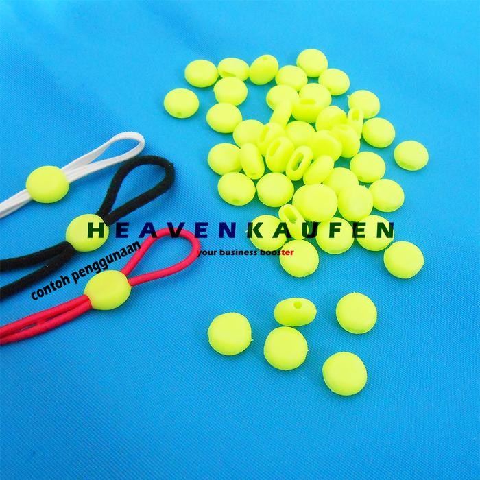 Stopper Tali Strap Masker Type B Warna Hijau Stabilo Harga Per Pack isi 50 Pcs Karet