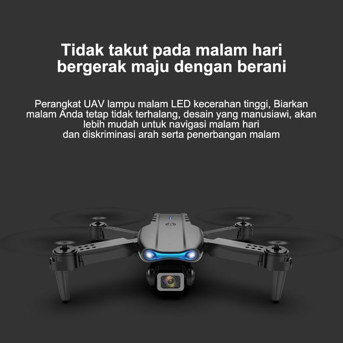Drone Rc E99, Kamera Kendali Jarak Jauh 4K Piksel, Mainan Terbang Kendali Jarak Jauh