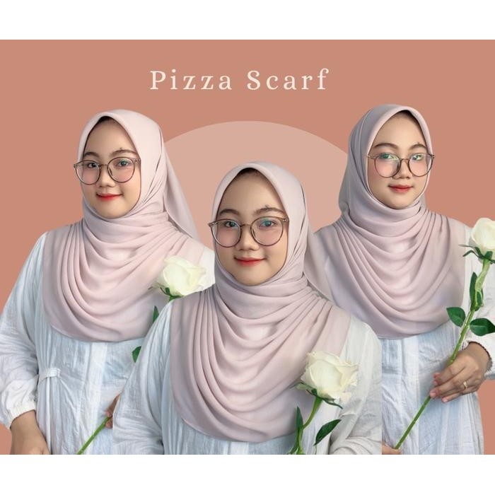 Top (PIZZA SCARF) BUKAN HIJAB INSTAN Hijab Kerudung Malaysia.