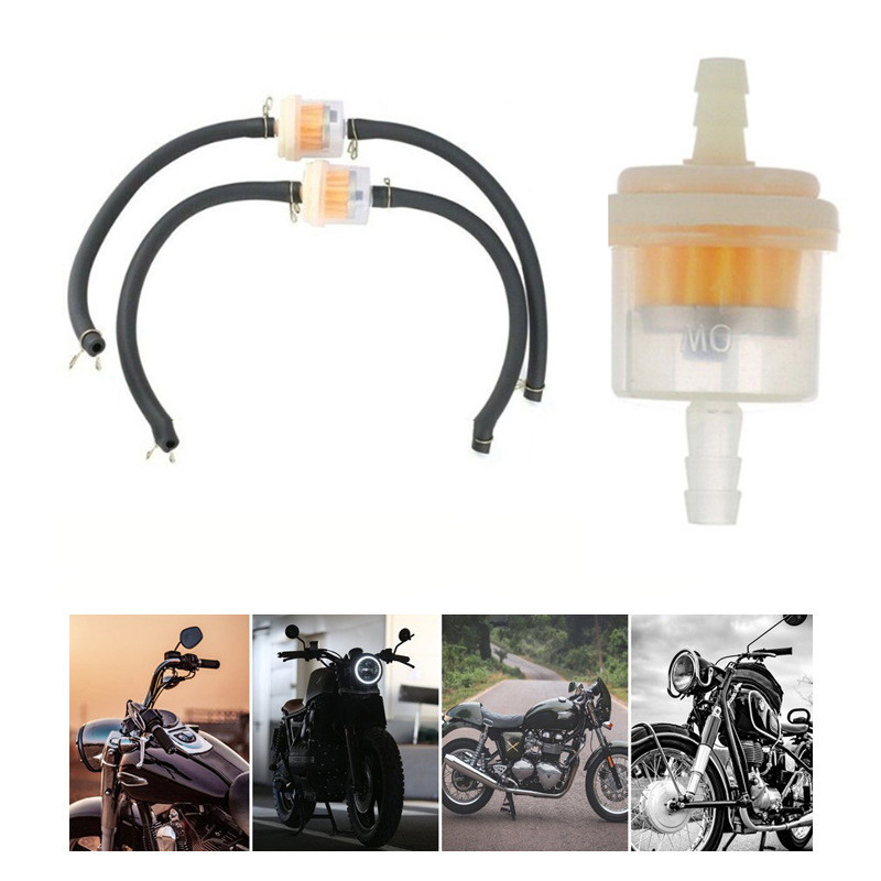 Car Filter Kit Gasoline Filter with Fuel Line Buckle Magnetic Oil Cup Universal Equipped Kit Filter 