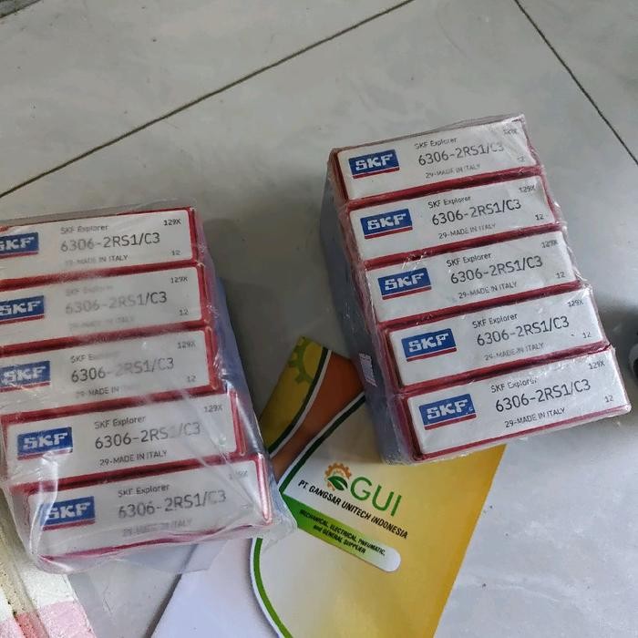 BEARING SKF 6306 2RS/C3 6306 2RS1/C3 SKF MADE ITALY