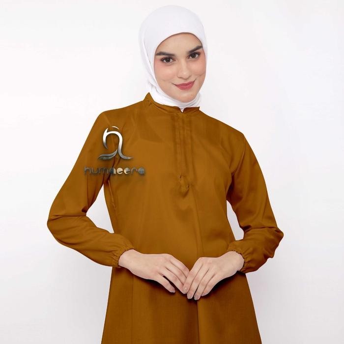 TERMURAH Humaeera Setelan Rok Seragam Kerja TOYOBO Warna Khaki Dinas PEMDA PNS ASN Guru Atasan Hitam