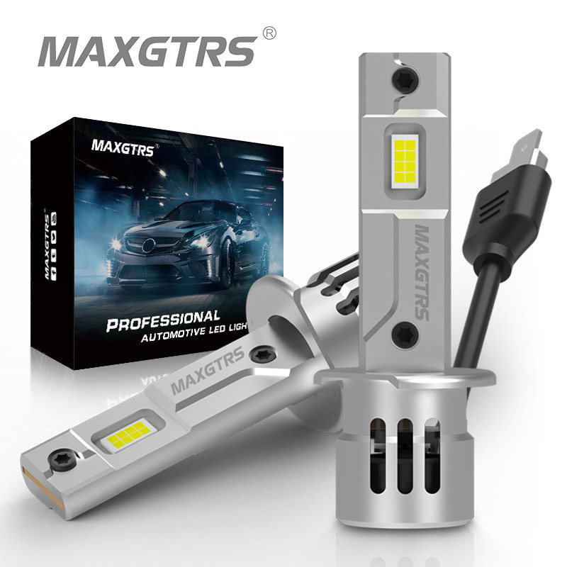 MAXGTRS 2Pcs 20000LM H1 Turbo LED Canbus Headlight Bulb High Power