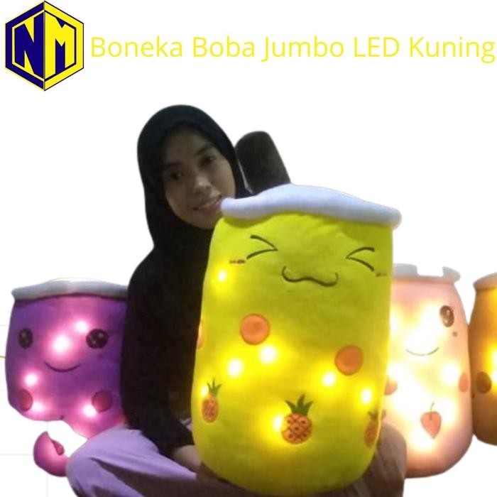 Bantal Boba Jumbo Boneka Boba Besar Lampu Led Harga Murahbgt Pasti Promo