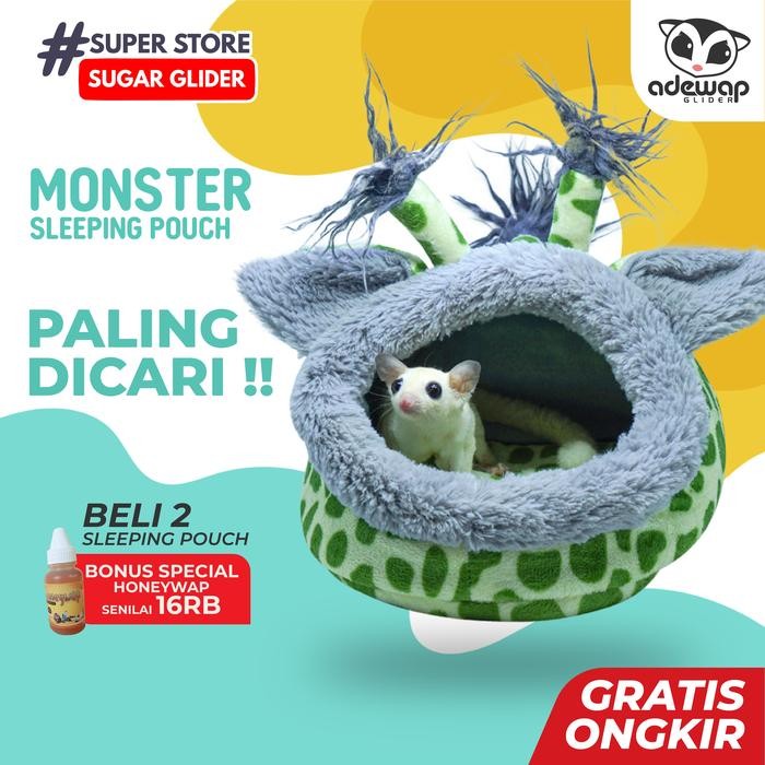 Funny Zedayr - Tempat Tidur Landak Mini Model Hewan Sleeping Pouch Hiding Pouch Lamin
