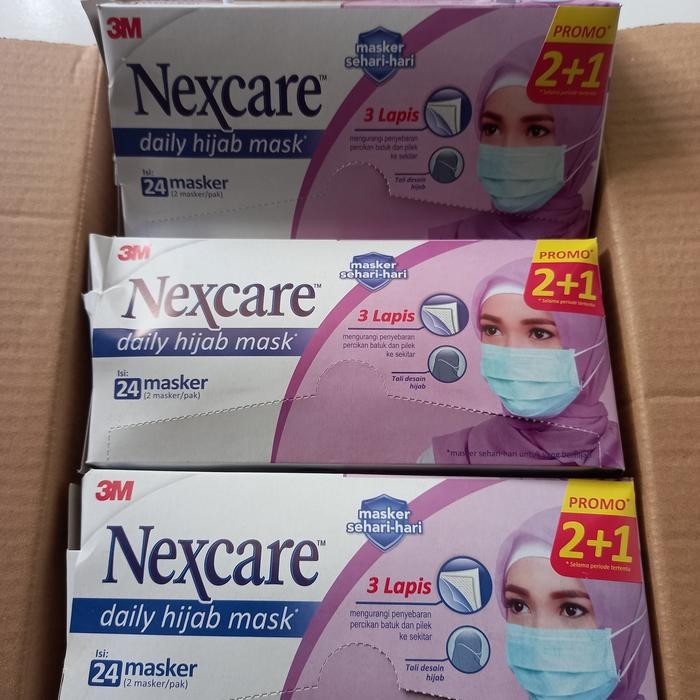 KJB Masker Nexcare 3M Hijab Box Isi 24 pcs