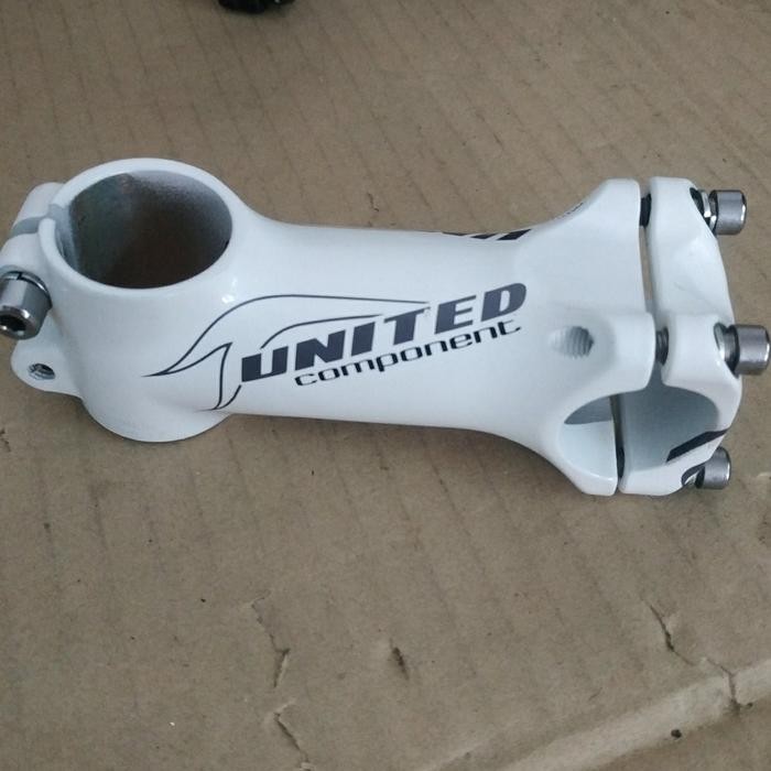 stem sepeda mtb balap stem 25.4 fork 28.6 alloy putih