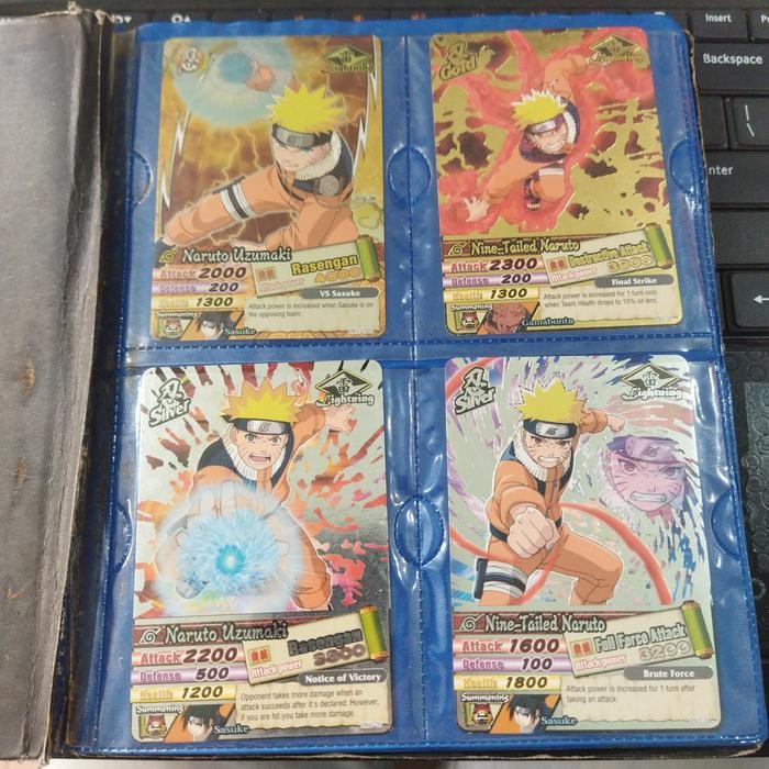 Album Kartu Naruto Ultimate Ninja Fight full isi 96 incl kartu gold
