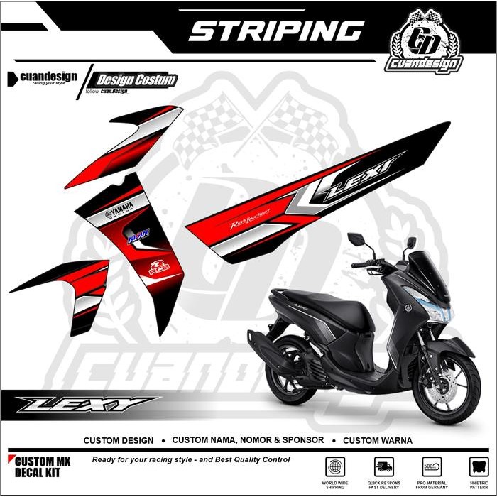 Sale Stiker Striping Motor Yamaha Lexi Anti Luntur Keren Striping Lexi 125 Striping Yamaha Lexi 125