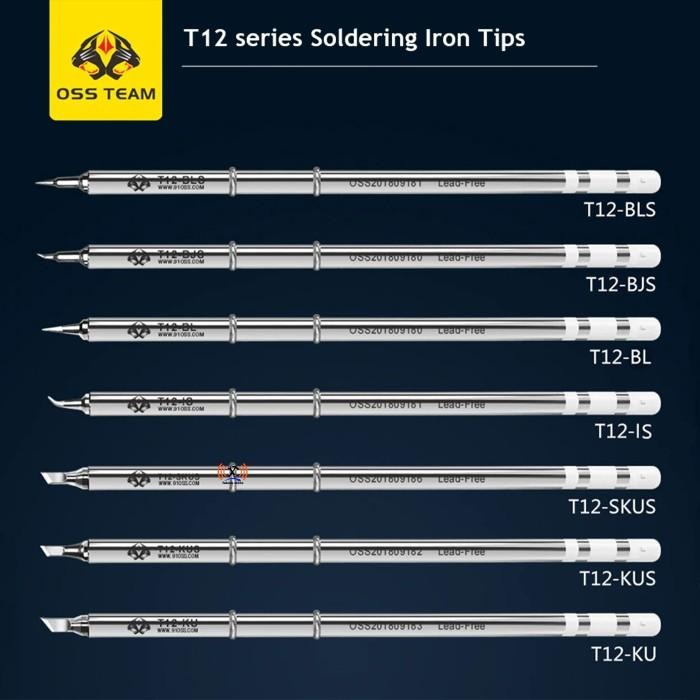 OSS TEAM T12 SERIES MATA SOLDER GAGANG T12 - SOLDERING TIP T12 HANDLE