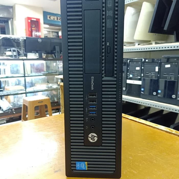 Cpu Destop Hp Elitedesk 800 G1 Sff Core I3 4160 Ram 4Gb Hdd 500 Gb Dvd