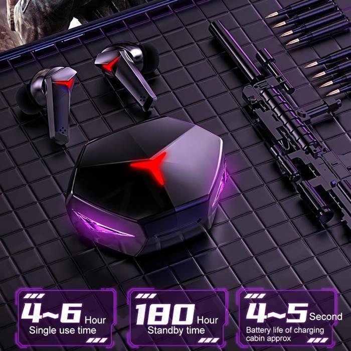 Baseeus Store - T33 Wireless Gaming Headset Bluetooth 5.1 Earphone Tws Bass Stereo