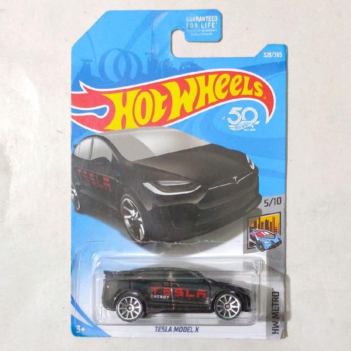 NEW HOTWHEELS HOT WHEELS TESLA MODEL X HITAM 2018 HW METRO