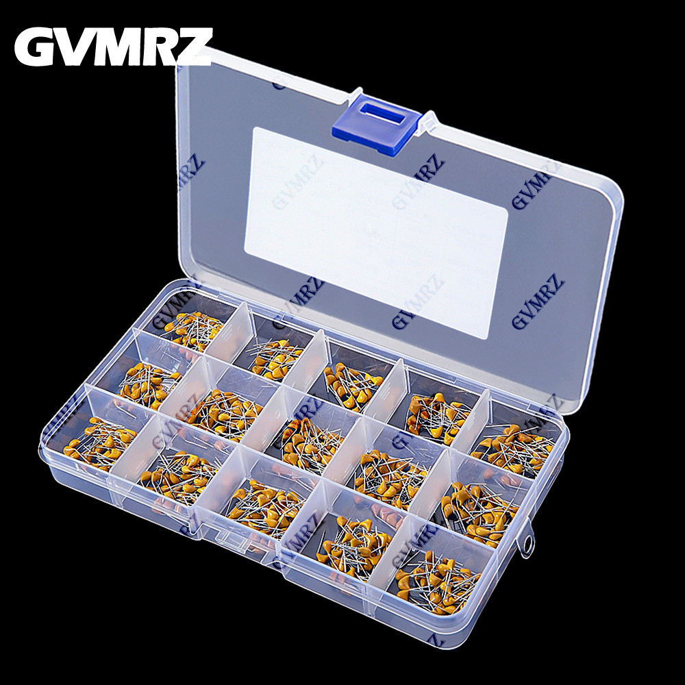 450PCS Monolithic Ceramic Capacitor Kits 10pF - 100NF 50V 10PF 30PF 47PF 56PF 68PF 100PF 200PF 300PF