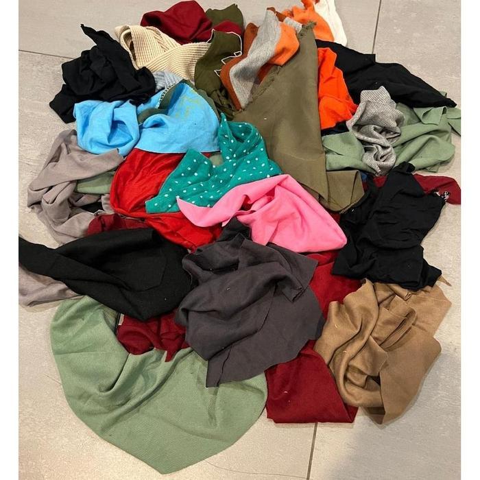 Kain Lap Kain Majun Kain Bekas Katun Perca Tanpa Jahitan Ukuran Sedang Harga Kiloan Cleaning