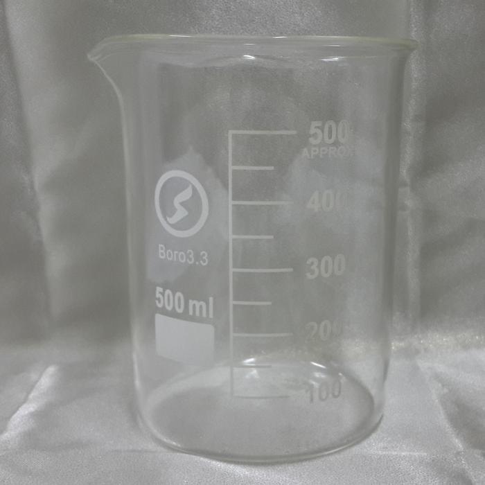 Gelas Beaker 500Ml / Gelas Kimia 500Ml Kaca Tebal Alat Ukur Laboratorium Panca Sakti