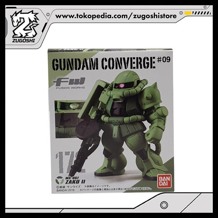 HOT SALE FUSION WORKS GUNDAM CONVERGE #09 MS-06F ZAKU II (172) TERMURAH
