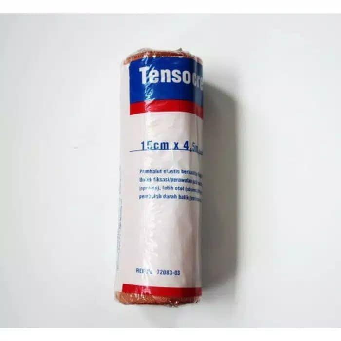 tensocrepe 15cm x 4,5m / perban elastis / perban coklat / perban kain