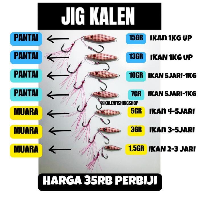 JIG KALEN / UMPAN MANCING MUARA DAN LAUT