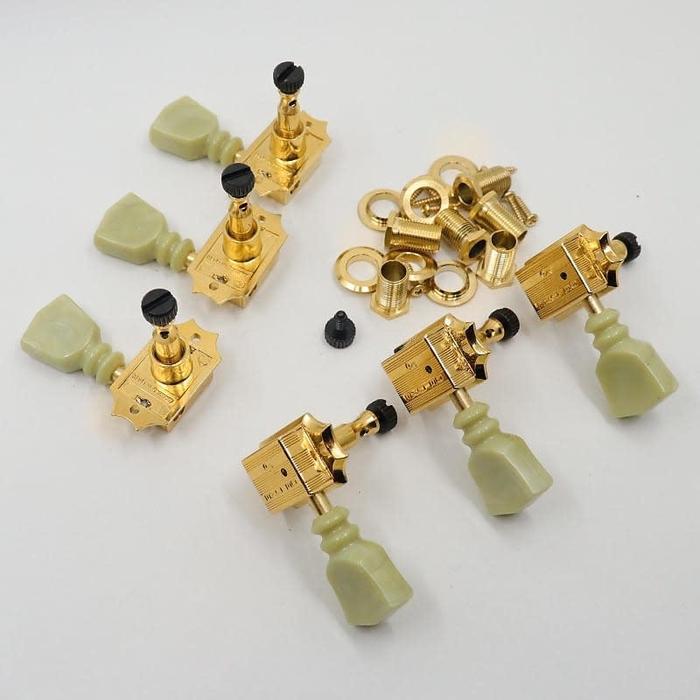 tuning machine head Schaller locking kluson deluxe 3R 3L solid tuners gitar Schaller locking dryer -