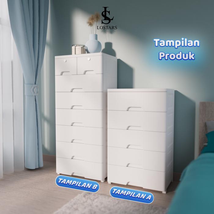 Promo Lostars Lemari Pakaian / Lemari Baju Babi / Lemari Plastik / Laci Plastik / Kabinet Drawer