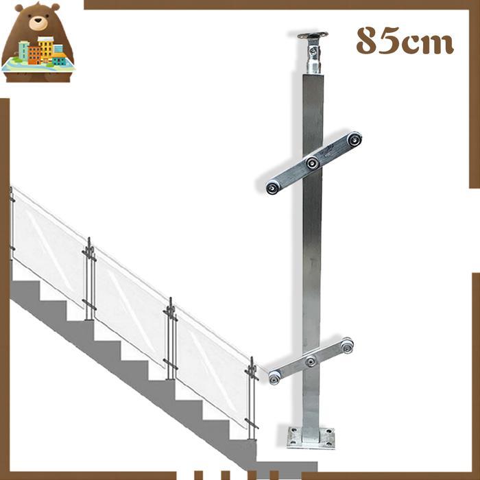 85cm Tiang Railing Tangga Stainless Tangga Stenlis Sus 201