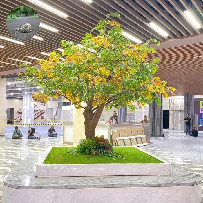 pohon hias maple artificial 3m - pohon sintetis besar decorasi