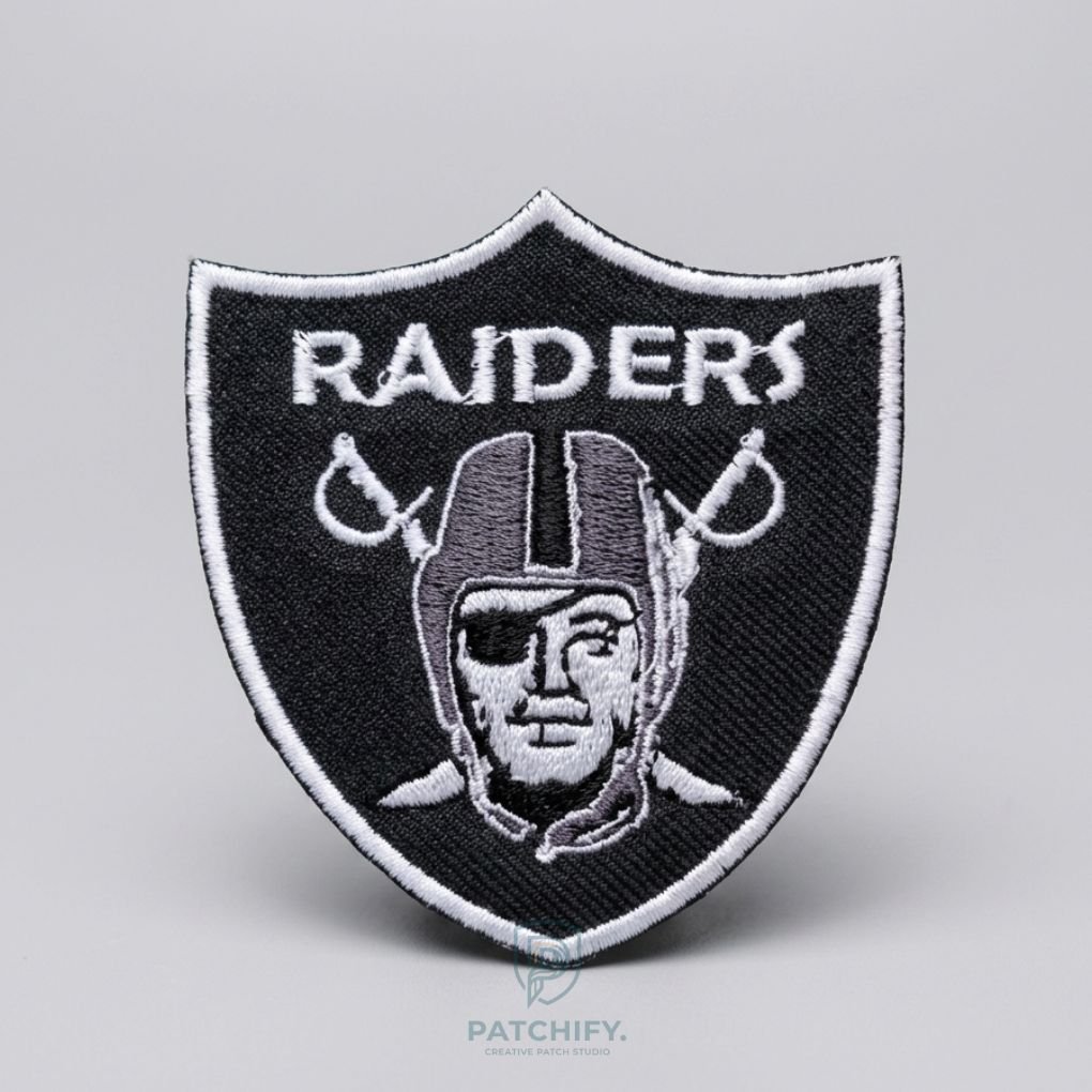 PC-11 NFL LAS VEGAS RAIDER OAKLAND SHIELD PATCH BORDIR LOGO/BADGE