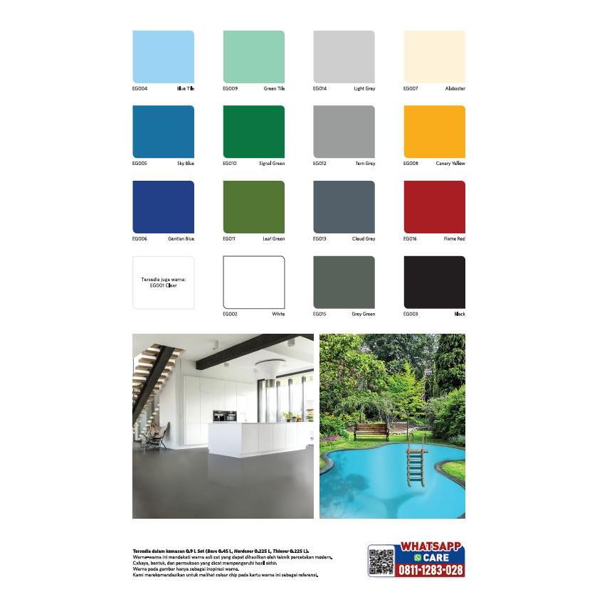 NEW CAT KERAMIK LANTAI EXPOXY UPOX DANAPAINT All Colour - Floor Coating