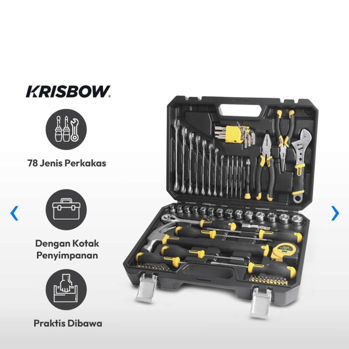 ToolKit 78 Box Set Tool Kit ORIGINAL Krisbow Kotak Perkakas Mekanik