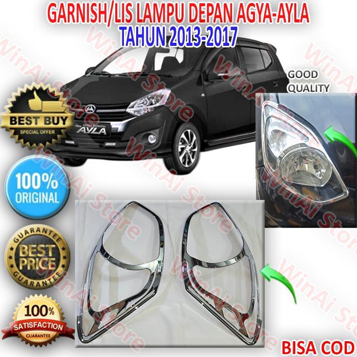 Garnish Head Lamp Agya-Ayla 2013 - 2017 Chrome