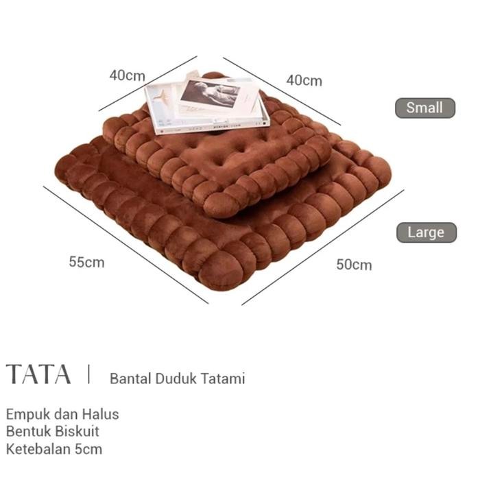 Bantal Duduk Motif Biskuit / Sofa Bantal Ruangan Lucu Besar