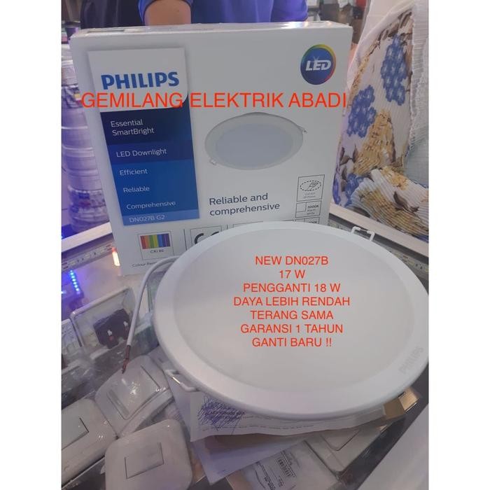 Pilihan- Lampu Downlight Led Panel Philips Dn027B G2 17 Watt 17 W 17W 17Watt