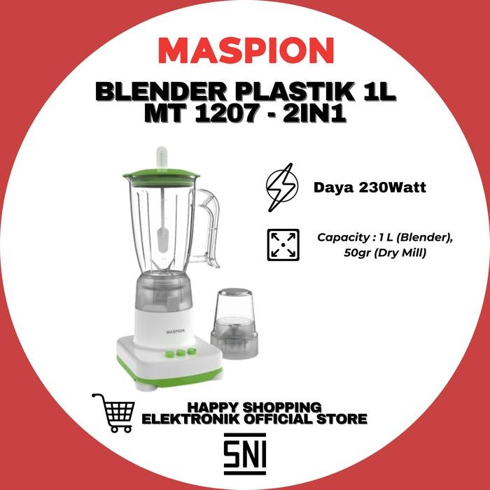 Maspion Blender 2In1 Mt 1207 Blender Plastik