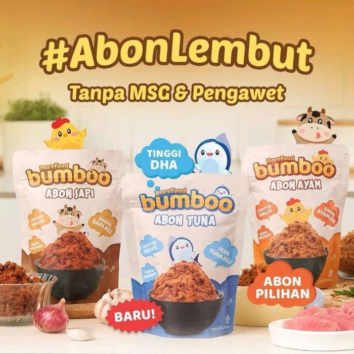 

SIAPKIRIM Bumboo Abon Berkualitas Tinggi dengan Rasa Gurih dan Lezat 90g - Bayi, Maker READY STOCK