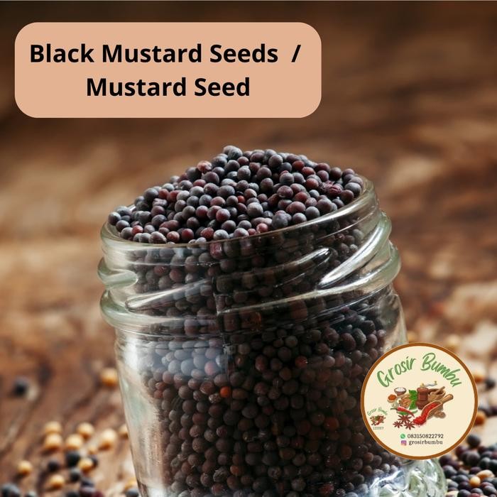 

TERLARIS READY Black Mustard Seeds 1kg / Mustard Seed READY STOCK