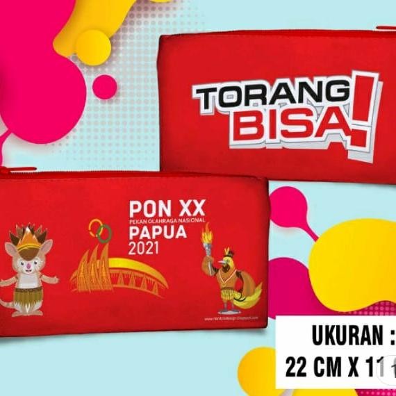 

tempat pencil bertemakan karakter dan pon xx Papua 2021