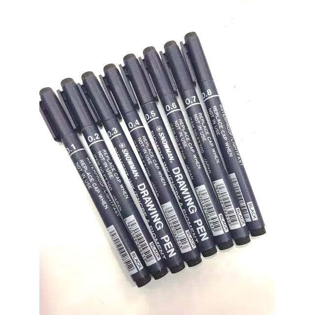 

Khusus Grab! Snowman 700 Drawing Pen / Pulpen Gambar / Pena Sign