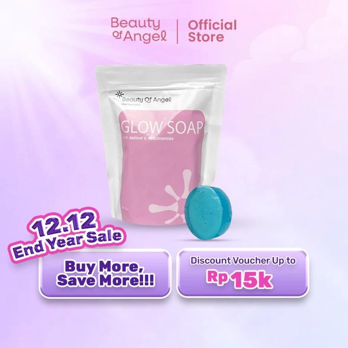Beauty Of Angel Glow Soap 40gr 3 PCS-Beauty of Angel - Soap Cair Tubuh Bodycare Pencerah MAX